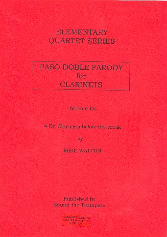 Paso Doble Parody  for 4 clarinets  