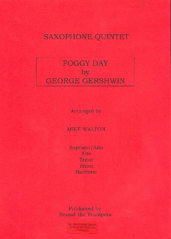 Foggy day  for 5 saxophones  
