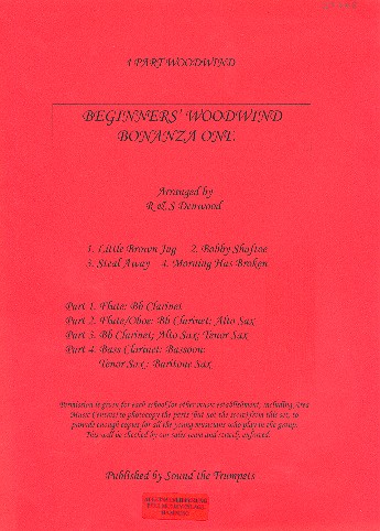 Beginners' woodwind bonanza one  for woodwind ensemble  