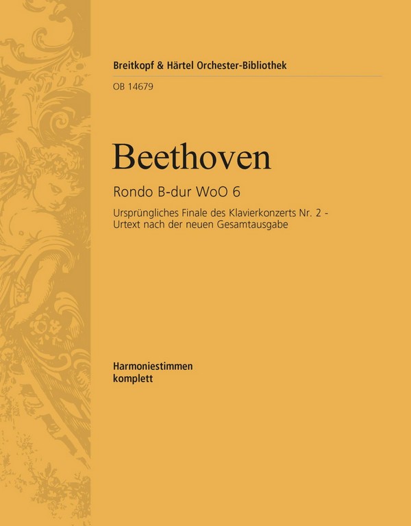 Rondo B-Dur WoO6&nbsp;&nbsp;für Klavier und Orchester&nbsp;&nbsp;Harmonie