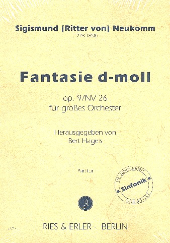 Fantasie d-Moll op.9 NV26 für grosses  Orchester  Partitur