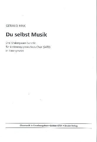 Du selbst Musik für gem Chor  a cappella  Partitur