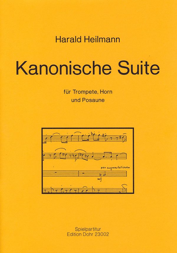 Kanonische Suite op.103 für Trompete,  Horn und Posaune  Partitur