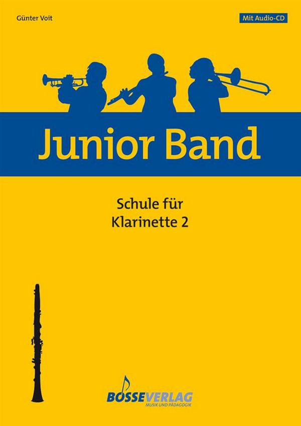 Junior Band Schule Band 2 (+CD)&nbsp;&nbsp;für Blasorchester&nbsp;&nbsp;Klarinette (Boehm- und Oehler-System)