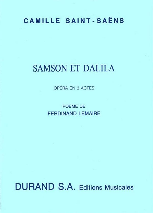 Samson et Dalila&nbsp;&nbsp;&nbsp;&nbsp;Libretto (fr)