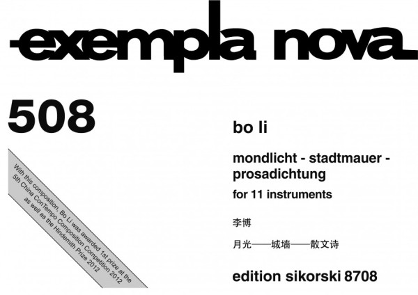 SIK8708 Mondlicht - Stadtmauer&nbsp;&nbsp;&nbsp;&nbsp;Studienpartitur