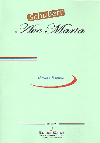 Ave Maria op.52,6  for clarinet and piano  