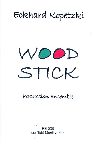 Wood Stick  for 4 snare drums, bass drum and cymbal  score and parts