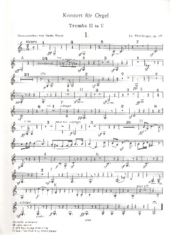 Konzert g-Moll Nr.2 op.177&nbsp;&nbsp;für Orgel und Orchester&nbsp;&nbsp;Trompete 2