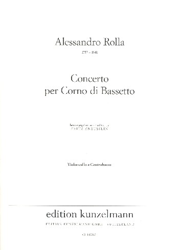 Concerto   per corno di bassetto  Violoncello/Contrabasso