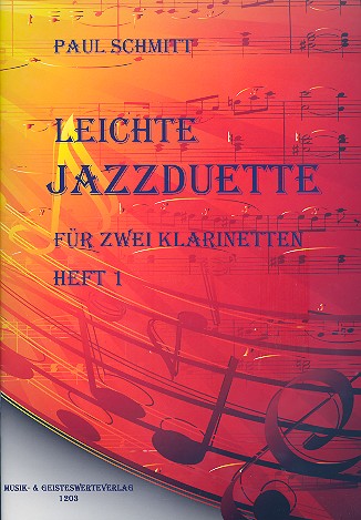 Leichte Jazzduette Band 1   für 2 Klarinetten  Spielpartitur