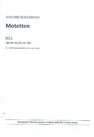 Motetten Band 5 für gem Chor  (SAM)&nbsp;&nbsp;a cappella&nbsp;&nbsp;Partitur