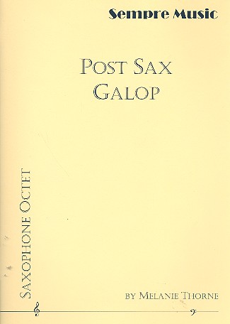 Post Sax Galop for 8 saxophones&nbsp;&nbsp;(SSAATTBarBar)&nbsp;&nbsp;score and parts