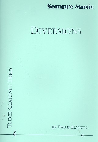 Diversions for 3 clarinets  score and parts  
