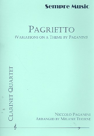 Pagrietto for 4 clarinets&nbsp;&nbsp;score and parts&nbsp;&nbsp;