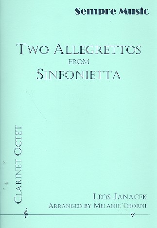 2 Allegrettos from Sinfonietta for 8 clarinets  (EsBBBBAltBassBass) (Timpani ad lib)  score and parts