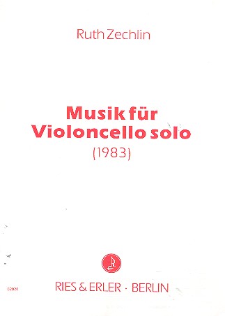 Musik für Violoncello solo  Faksimile  