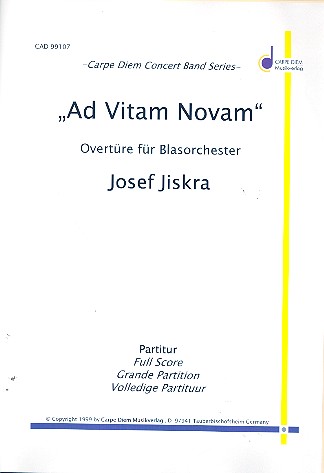 Ad vitam novam für Blasorchester  Partitur  