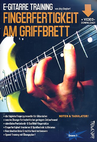 E-Gitarre Training - Fingerfertigkeit am&nbsp;&nbsp;Griffbrett für Gitarre/Tabulatur&nbsp;&nbsp;
