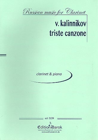 Triste canzone  for clarinet and piano  