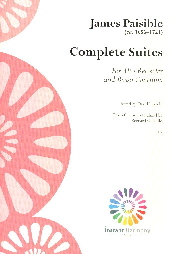 Complete Suites  for alto recorder and Bc (Bc realized)  score and parts