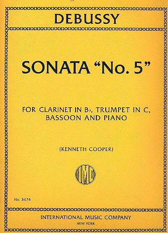 Sonata no.5&nbsp;&nbsp;for clarinet, trumpet in C, bassoon and piano&nbsp;&nbsp;parts