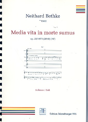 Media vita in morte sumus op.23 für Soli,  Gemeinde, gem Chor, Kinderchor und Orchester  Klavierauszug
