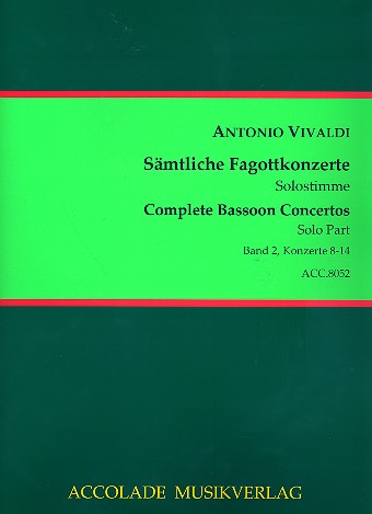 Sämtliche Fagottkonzerte Band 2&nbsp;&nbsp;&nbsp;&nbsp;Solostimme