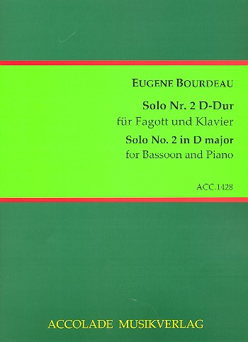 Solo D-Dur Nr.2  für Fagott und Klavier  Reprint