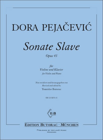 Sonate slave op.43  für Violine und Klavier  
