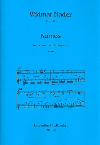 Komos für Gitarre und Schlagzeug  2 Spielpartituren  