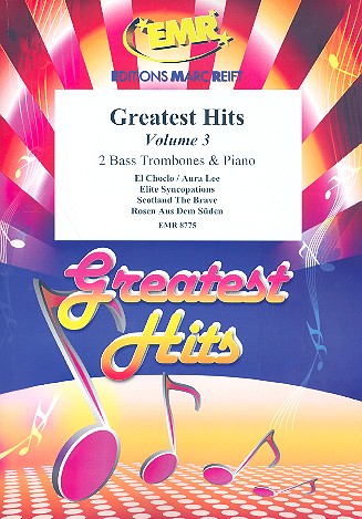 Greatest Hits vol.3: for 2 bass trombones&nbsp;&nbsp;and piano (percussion ad lib)&nbsp;&nbsp;score and parts