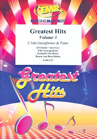 Greatest Hits vol.3: for 2 alto saxophones&nbsp;&nbsp;and piano (percussion ad lib)&nbsp;&nbsp;score and parts