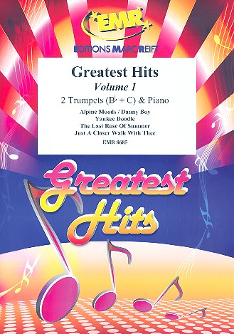 Greatest Hits vol.1: for 2 trumpets&nbsp;&nbsp;and piano (percussion ad lib)&nbsp;&nbsp;score and parts