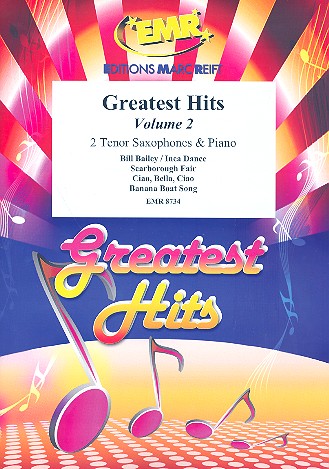 Greatest Hits vol.2: for 2 tenor saxophones&nbsp;&nbsp;and piano (percussion ad lib)&nbsp;&nbsp;score and parts