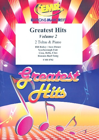 Greatest Hits vol.2: for 2 tubas&nbsp;&nbsp;and piano (percussion ad lib)&nbsp;&nbsp;score and parts