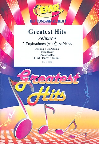Greatest Hits vol.4: for 2 euphoniums&nbsp;&nbsp;and piano (percussion ad lib)&nbsp;&nbsp;score and parts