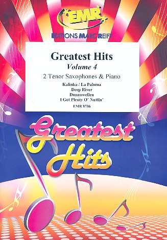 Greatest Hits vol.4: for 2 tenor saxophones&nbsp;&nbsp;and piano (percussion ad lib)&nbsp;&nbsp;score and parts