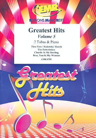 Greatest Hits vol.5: for 2 tubas&nbsp;&nbsp;and piano (percussion ad lib)&nbsp;&nbsp;score and parts