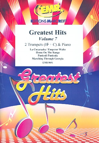 Greatest Hits vol.7: for 2 trumpets&nbsp;&nbsp;and piano (percussion ad lib)&nbsp;&nbsp;score and parts