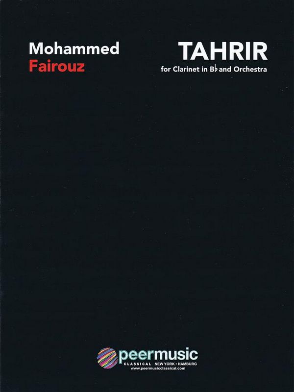 Tahrir  for clarinet and orchestra  score