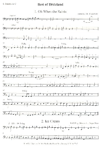 Best of Dixieland&nbsp;&nbsp;für 4 Blechbläser&nbsp;&nbsp;4. Stimme in C