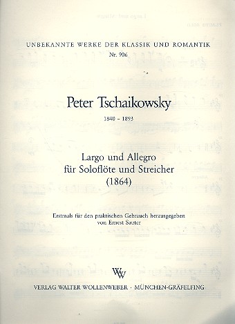 Largo und Allegro für&nbsp;&nbsp;Flöte und Streicher&nbsp;&nbsp;Flöte solo
