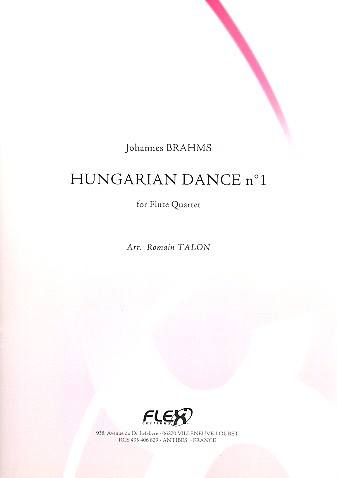 Ungarischer Tanz Nr.1&nbsp;&nbsp;for 4 flutes&nbsp;&nbsp;score and parts