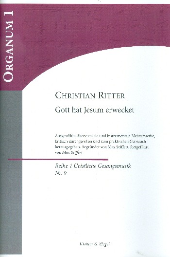Gott hat Christum erwecket für Soli,  gem Chor und Orchester  Partitur und Stimmen