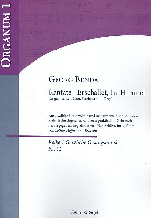 Erschallet ihr Himmel für Soli, gem Chor,  Streichorchester und Orgel  Partitur und Stimmen