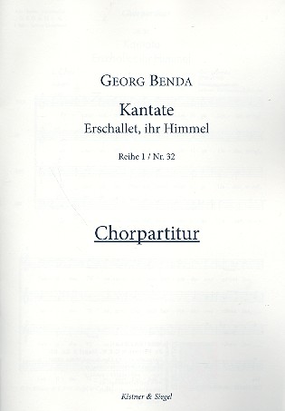 Erschallet ihr Himmel für Soli, gem Chor,  Streichorchester und Orgel  Chorpartitur
