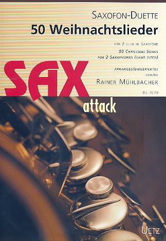 50 Weihnachtslieder  für 2 Saxophone  Partitur