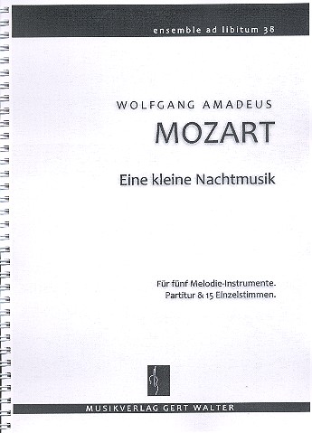 Eine kleine Nachtmusik &nbsp;&nbsp;für gemischtes Ensemble&nbsp;&nbsp;Partitur und Stimmen
