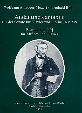 Andante cantabile KV379 für Altflöte und Klavier    